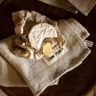 French Consul rustic linen tea towel