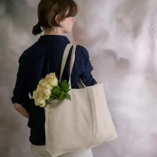 Le Marche Tote Bag - grey