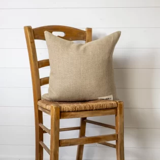 French Consul rustic linen cushion square