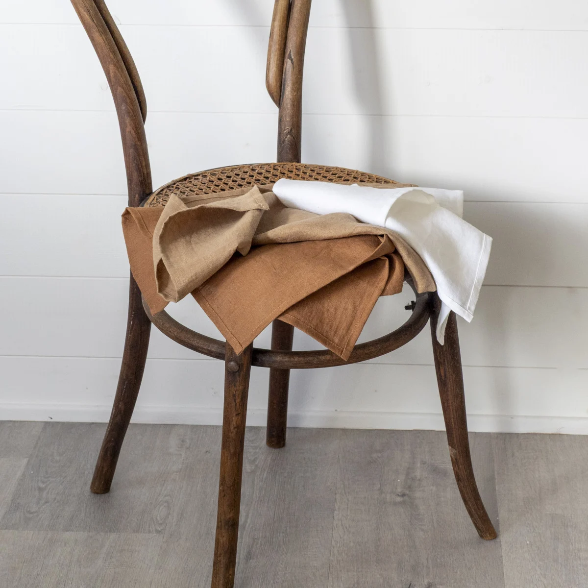 French Consul linen napkin cinnamon caramel European linen made in Europe