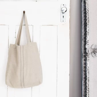 French Consul linen tote bag European linen made in Europe