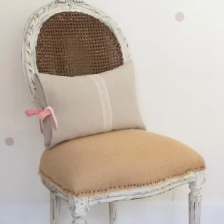 Madie Cushion Cover - pink bow